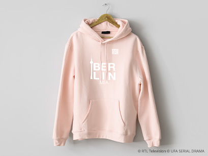 GZSZ Hoodie rose Berlin auf Kleiderbügel