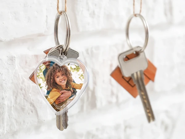 Schlüsselanhänger mit Foto: personalisiert mit Wunschbild