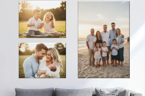 Rechteckige Leinwand-Set-Familie