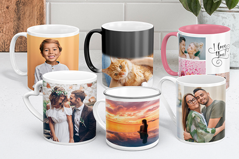 Personalisiert Zaubertasse Mit Eigenem Foto – Magic Mug, Motiv Erscheint Bei Wärme (325 Ml, Anthrazit/Weiß)