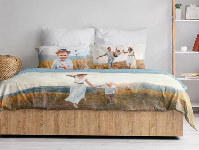 Bedruckte Bettwäsche aus Baumwolle